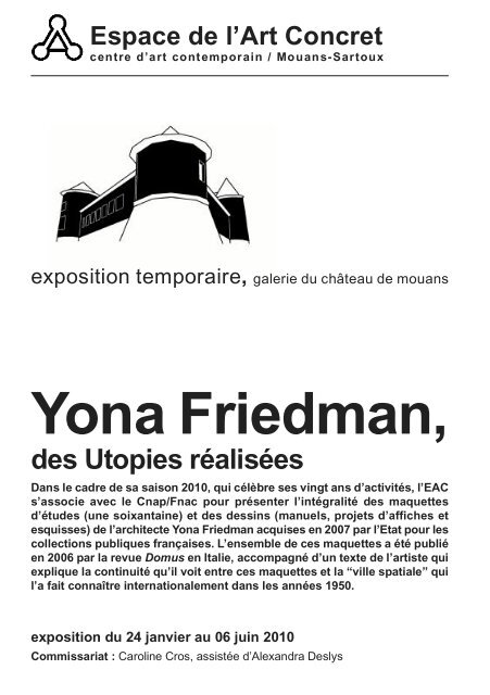 fiche friedman visit.. - L'espace de l'art concret