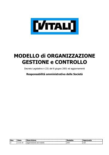 MODELLO in pdf - Vitali Spa