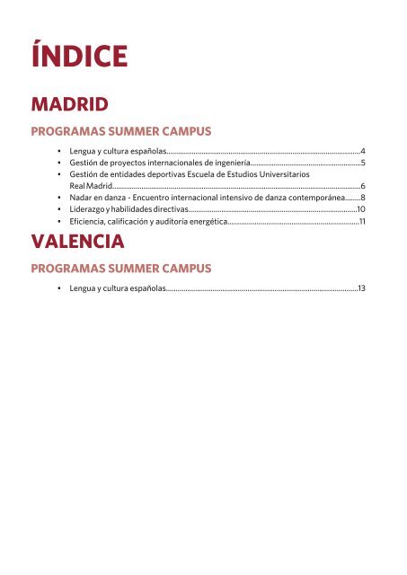 Summer Camp UEM