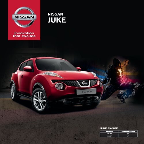 NISSAN JUKE PRODUCT LEAFLET