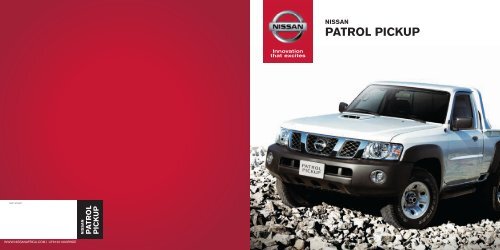 NISSAN PATROL PICKUP BROCHURE