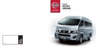 NISSAN NV350 URVAN BROCHURE