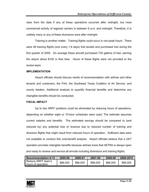 Management and Performance Review of County Government ...