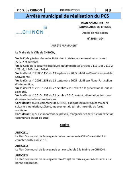 Introduction - Chinon