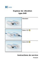 Capteur de vibration type 640 Attention - Hauber-Elektronik GmbH