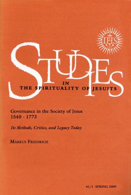 THE SEMINAR ON JESUIT SPIRITUALITY