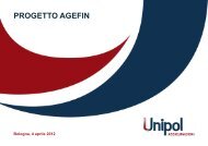 Progetto Agefin - Gruppo Agenti UNIPOL