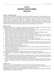 G.A.U. GRUPPO AGENTI UNIPOL STATUTO