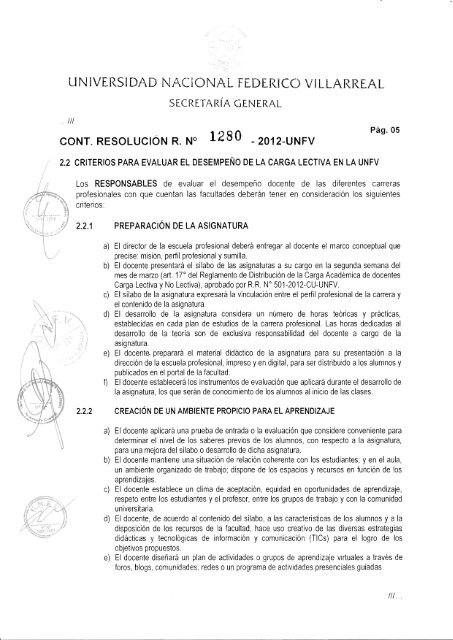 EvaluaciÃ³n del desempeÃ±o Docente - UNFV | Facultad de Ciencias ...