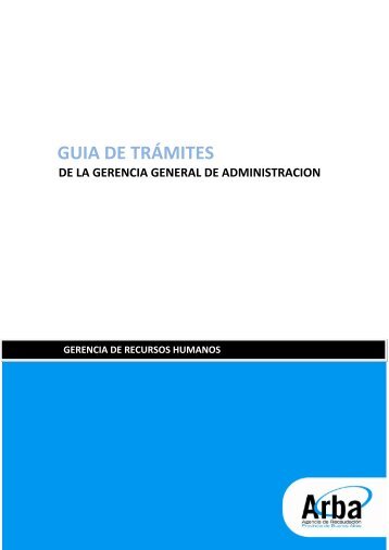 GUIA DE TRÃMITES - Arba | Agencia de RecaudaciÃ³n de la ...