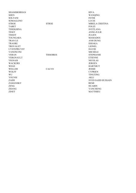 Liste des qualifiÃ©s 2012 aux fonctions de maÃ®tre de confÃ©rences