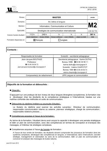 Fiche filiÃ¨re du M2 MASCI - Formation Bourgogne | Les formations Ã  ...