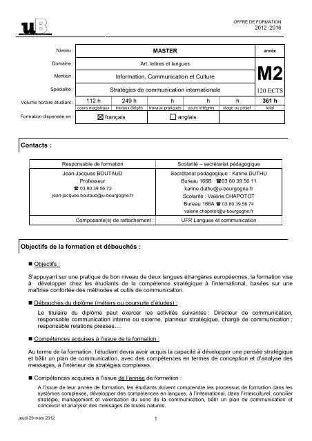 Fiche filiÃ¨re du M2 MASCI - Formation Bourgogne | Les formations Ã  ...