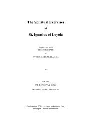 The Spiritual Exercises St. Ignatius of Loyola - Jesuit