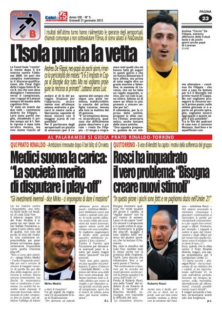 calcio a 5 5/13 NAZ - Calcio a 5 Anteprima