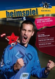 Thomas bauer – spiel Des lebens - TV Korschenbroich Handball