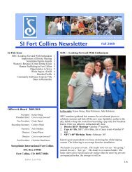 SI Fort Collins Newsletter - FortNet