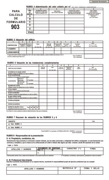 Formulario 903 - Arba