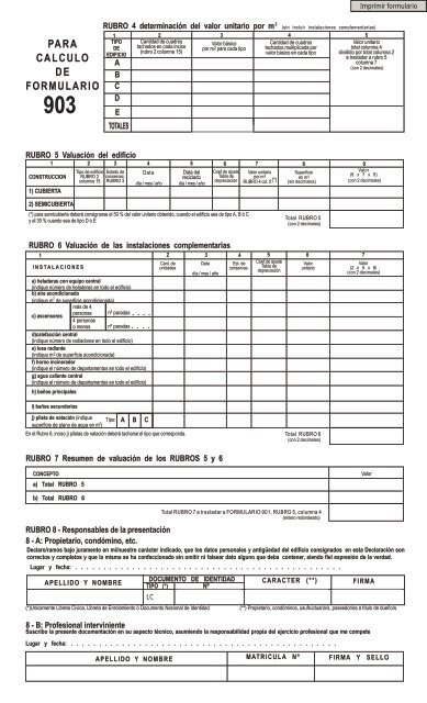 Formulario 903 - Arba