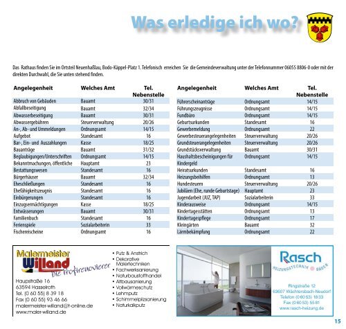 Bürger-Info 2012 - Gemeinde Hasselroth