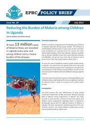 Reducing the Burden of Malaria among Children in Uganda by ...