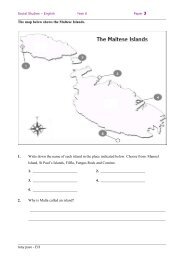 Social Studies â English Year 6 Paper 3