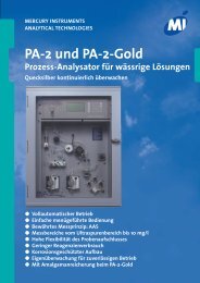 PA-2 und PA-2-Gold - Mercury Instruments