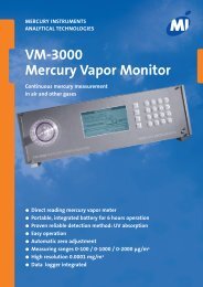 VM-3000 Mercury Vapor Monitor - Ecotech