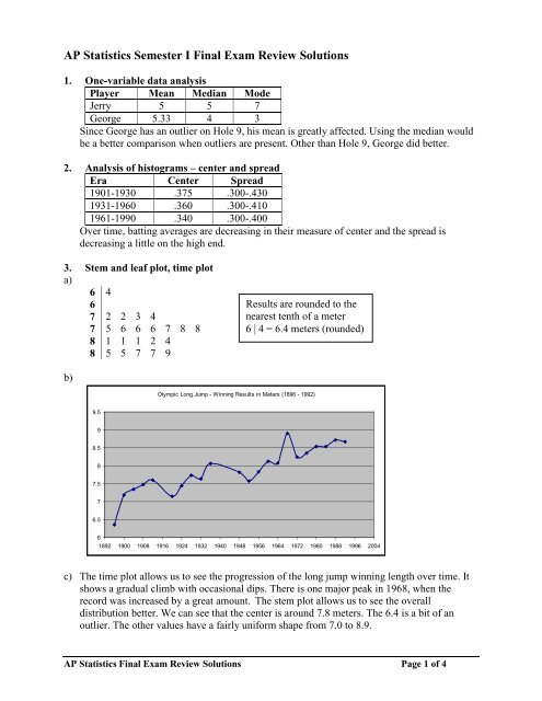 ap statistics 4 2 homework answers