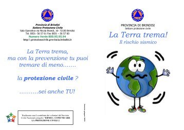 La terra trema ultimissimo - Protezione Civile - Provincia di Brindisi