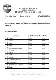 Social Studies - Marking Scheme