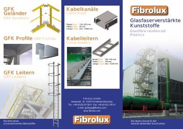 GlasfaserverstÃ¤rkte Kunststoffe GFK Profile GFK ... - Fibrolux GmbH