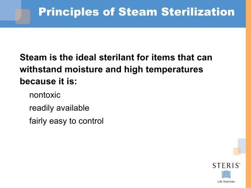 The Steam Sterilization Cycle - A3P