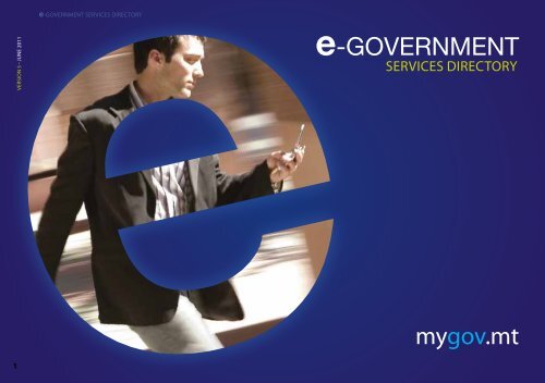 Download the e-Government Services Directory - mygov.mt