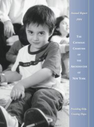 Annual Report 2004 - Catholic Charities of the Archdiocese of New ...
