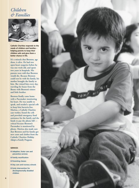 Annual Report 2004 - Catholic Charities of the Archdiocese of New ...