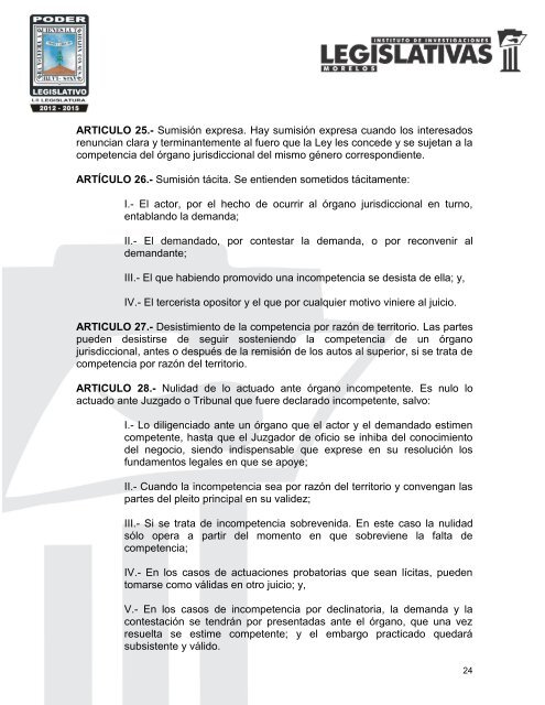 codigo procesal civil para el estado libre y soberano ... - Testamentos