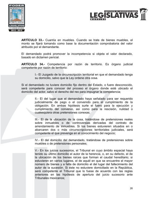 codigo procesal civil para el estado libre y soberano ... - Testamentos