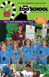 Register online At - Tampa's Lowry Park Zoo