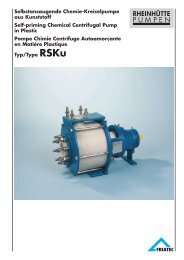 Selbstansaugende Chemie-Kreiselpumpe aus ... - Friatec AG