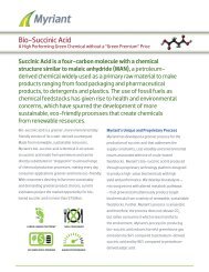 Bio-Succinic Acid - Myriant