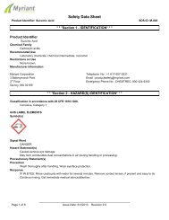 US MSDS - Myriant