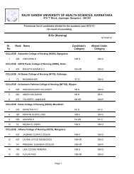 Dissertation of rajiv gandhi medical university
