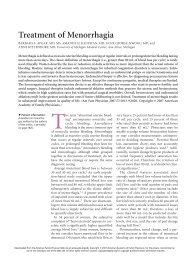 Treatment of Menorrhagia - Isdbweb.org