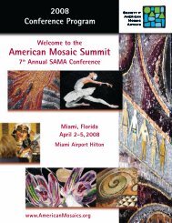 American Mosaic Summit - Society of American Mosaic Artists