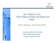 LEIF HÃEGH & CO LNG Floating Storage and Regas Unit FSRU