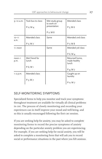 Cognitive-behavioural therapy: An information guide - CAMH ...