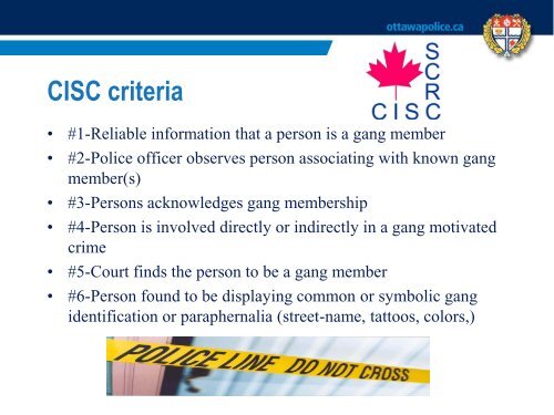 Overview of the current gang situation in Ottawa - Crime Prevention ...