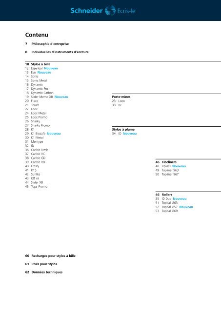 Positions de marquage