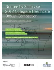 Nurture by Steelcase 2012 Collegiate Healthcare Design Competition